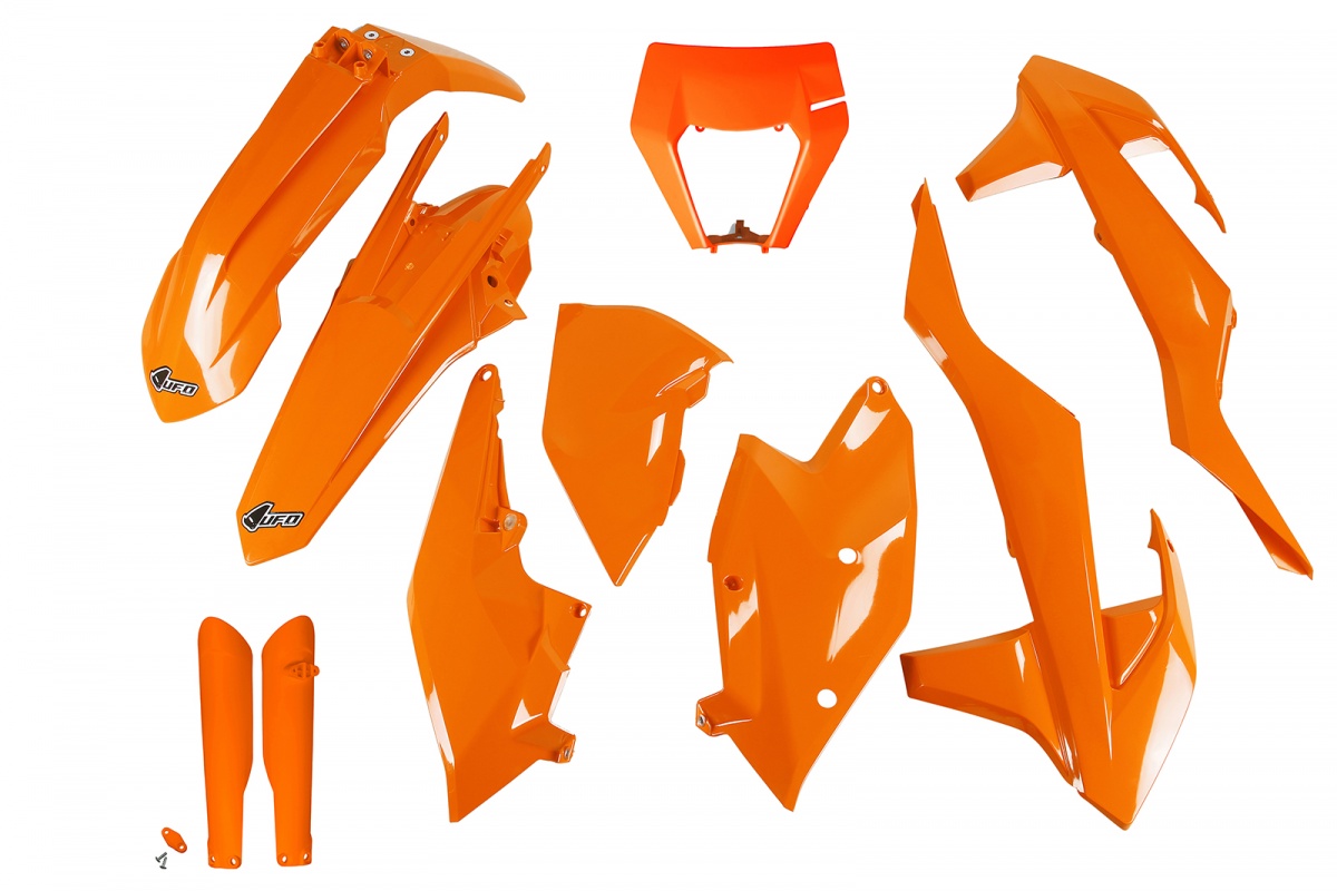 Full Plastic Kit orange for Ktm EXC 125/XC W125 - EXC 150/XC W150 / XC W150TPI - EXC 250/XC W250 - EXC-F 250/XCF W250 - EXC ....