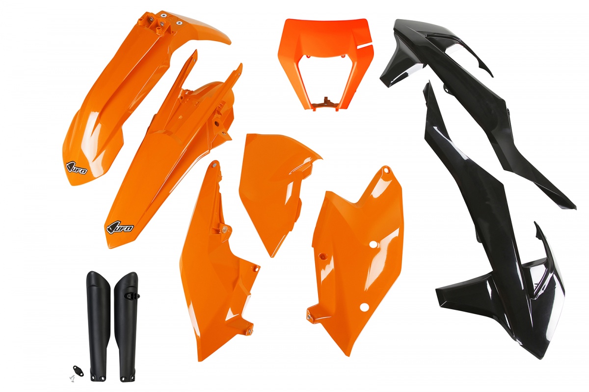 Full Plastic Kit OEM Color 17 & 19 for Ktm EXC 125/XC W125 - EXC 150/XC W150 / XC W150TPI - EXC 250/XC W250 - EXC-F 250/XCF ....