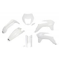 Full Plastic Kit white for Ktm EXC 125/XC W125 - EXC 200 - EXC 250/XC W250 - EXC-F 250/XCF W250 - EXC 300/XC W300 - EXC-F 35....