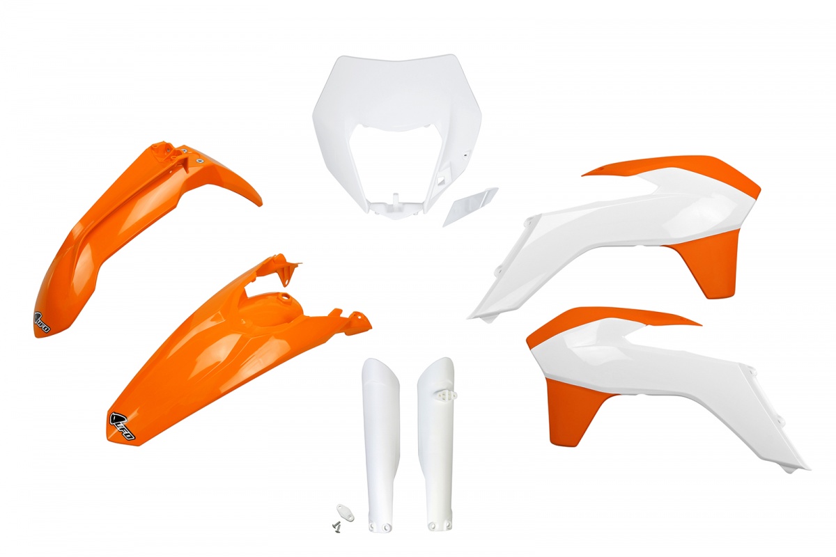 Full Plastic Kit OEM Color 15 for Ktm EXC 125/XC W125 - EXC 200 - EXC 250/XC W250 - EXC-F 250/XCF W250 - EXC 300/XC W300 - E....