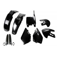 Full Plastic Kit black for Suzuki RM 125 (1999-00) - RM 250 (1999-00) - REPLICA PLASTICS - SUKIT400F-001 - Ufo Plast