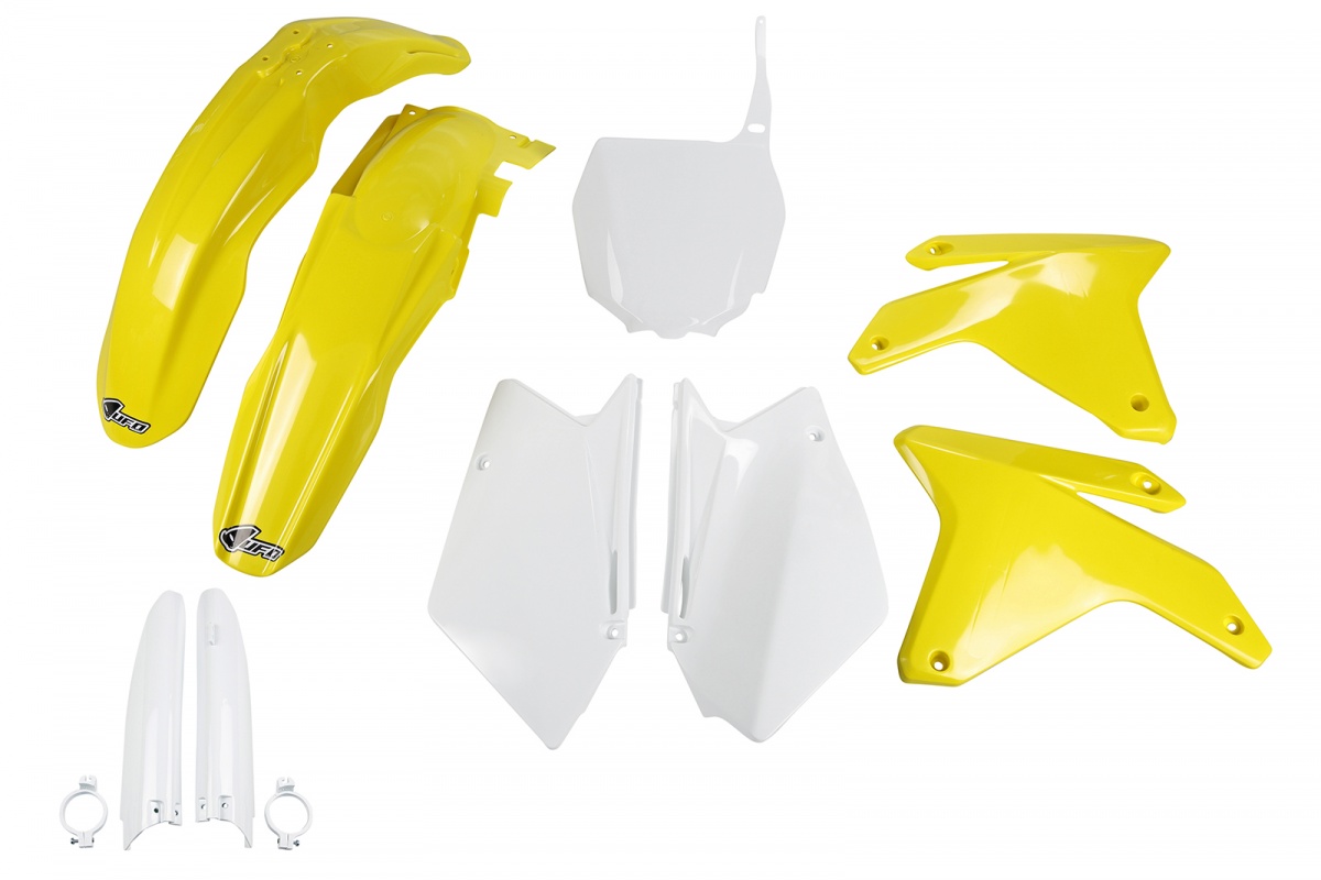 Full Plastic Kit OEM Color for Suzuki RMZ 450 (2005-06) - REPLICA PLASTICS - SUKIT404F-999 - Ufo Plast