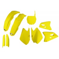 Full Plastic Kit yellow for Suzuki RM 125 (2006-25) - RM 250 (2006-25) - REPLICA PLASTICS - SUKIT406F-102 - Ufo Plast