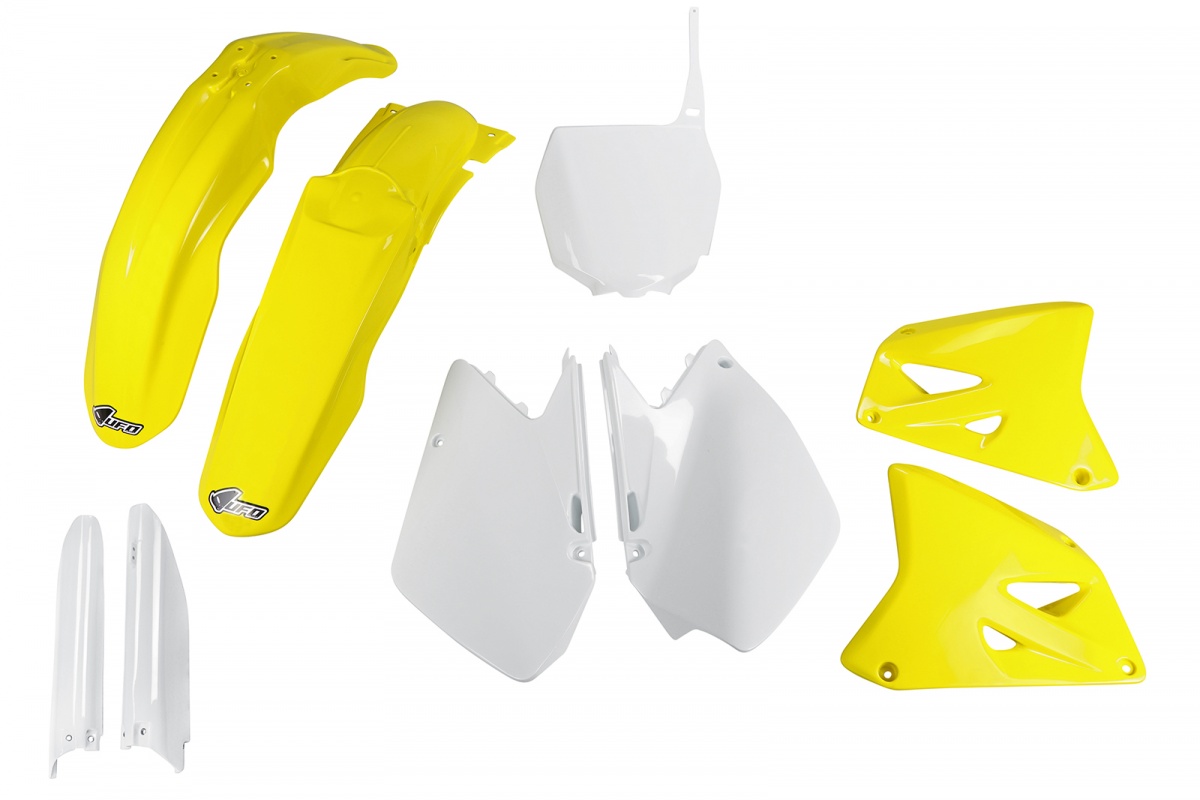 Full Plastic Kit OEM Color for Suzuki RM 125 (2006-25) - RM 250 (2006-25) - REPLICA PLASTICS - SUKIT406F-999 - Ufo Plast