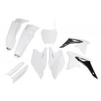 Full Plastic Kit white for Suzuki RMZ 250 (2010-18) - REPLICA PLASTICS - SUKIT411F-041 - Ufo Plast