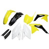 Full Plastic Kit OEM Color 13 for Suzuki RMZ 450 (2008-17) - REPLICA PLASTICS - SUKIT414F-999 - Ufo Plast