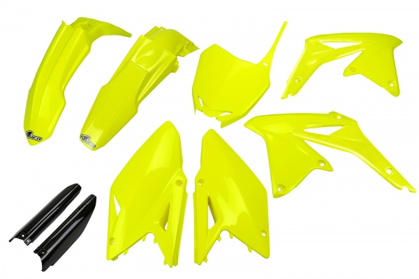 Full plastic kit Suzuki - neon yellow - REPLICA PLASTICS - SUKIT417F-DFLU - UFO Plast