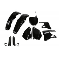 Full Plastic Kit black for Yamaha YZ 125 (2000-01) - YZ 250 (2000-01) - REPLICA PLASTICS - YAKIT300F-001 - Ufo Plast