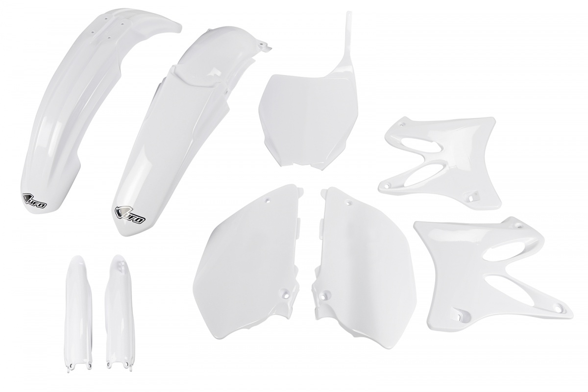 Full Plastic Kit white for Yamaha YZ 125 (2008-14) - YZ 250 (2008-14) - REPLICA PLASTICS - YAKIT307F-046 - Ufo Plast