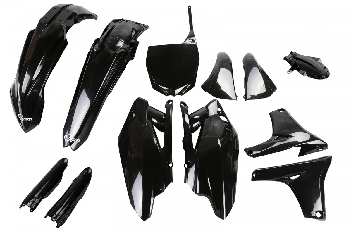 Full Plastic Kit black for Yamaha YZF 450 (2011-13) - REPLICA PLASTICS - YAKIT311F-001 - Ufo Plast