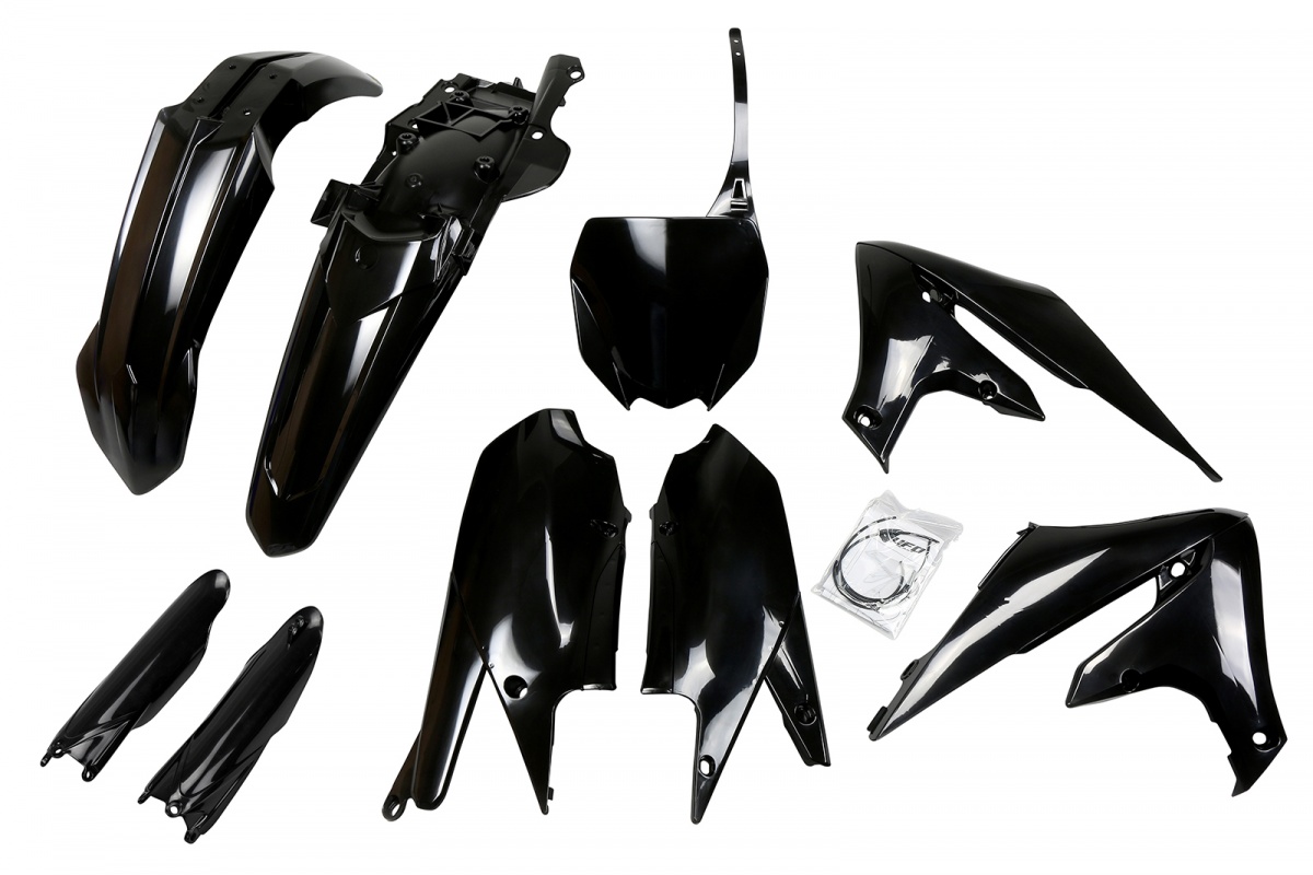 Full Plastic Kit black for Yamaha YZF 250 (2019-23) - YZF 450 (2018-22) - REPLICA PLASTICS - YAKIT321F-001 - Ufo Plast