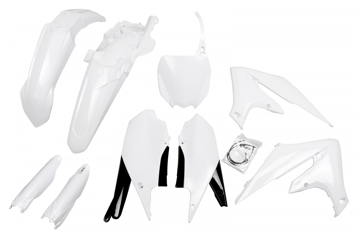 Full Plastic Kit white for Yamaha YZF 250 (2019-23) - YZF 450 (2018-22) - REPLICA PLASTICS - YAKIT321F-046 - Ufo Plast