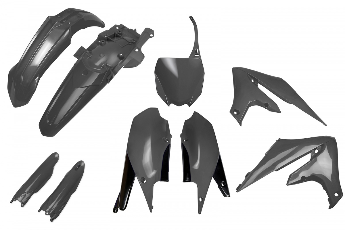 Full Plastic Kit grey YZ for Yamaha YZF 250 (2019-23) - YZF 450 (2018-22) - REPLICA PLASTICS - YAKIT321F-090 - Ufo Plast