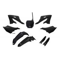 Full Plastic Kit black for Yamaha YZ 125 (2022-25) - YZ 250 (2022-25) - REPLICA PLASTICS - YAKIT324F-001 - Ufo Plast