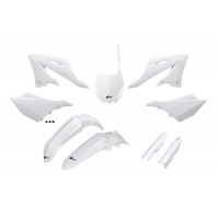 Full Plastic Kit white for Yamaha YZ 125 (2022-25) - YZ 250 (2022-25) - REPLICA PLASTICS - YAKIT324F-046 - Ufo Plast