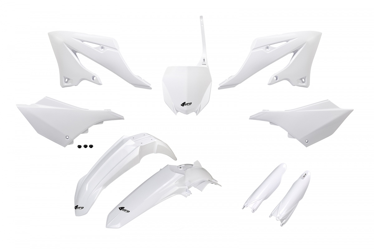 Full Plastic Kit white for Yamaha YZ 125 (2022-25) - YZ 250 (2022-25) - REPLICA PLASTICS - YAKIT324F-046 - Ufo Plast