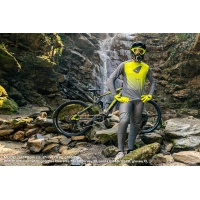 Mtb Terrain LV1 jersey long sleeves gray and neon yellow - Ufo Plast