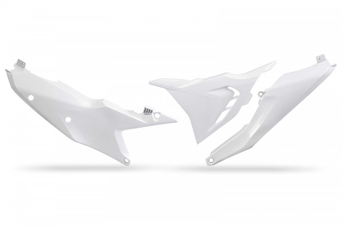 Side Panels white 20-25 for Ktm SX 250/XC 250 - SX 125/XC 125 - SX 150 - EXC 150/XC W150 / XC W150TPI - EXC 250/XC W250 - EX....