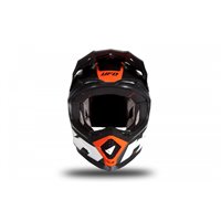 Motocross helmet Echus DOT black, orange and white matt