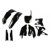 Full Plastic Kit black for Yamaha YZ 125 (2005-07) - YZ 250 (2005-07) - REPLICA PLASTICS - YAKIT327F-001 - Ufo Plast