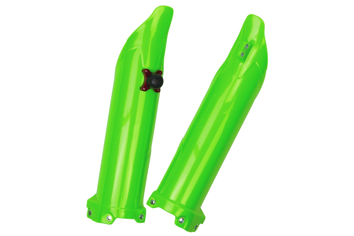 Fork slider protectors + quick starter - - Kawasaki - REPLICA PLASTICS - KA04757-026 - UFO Plast