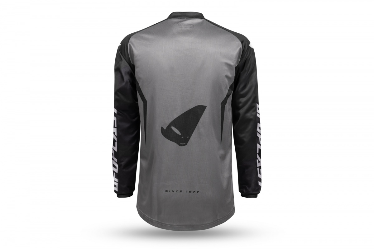 Motocross Bamberg jersey grey and black - Jersey - JE13001-KE - UFO Plast