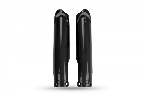 fork slider protectors - black - Yamaha - REPLICA PLASTICS - YA04895-001 - UFO Plast