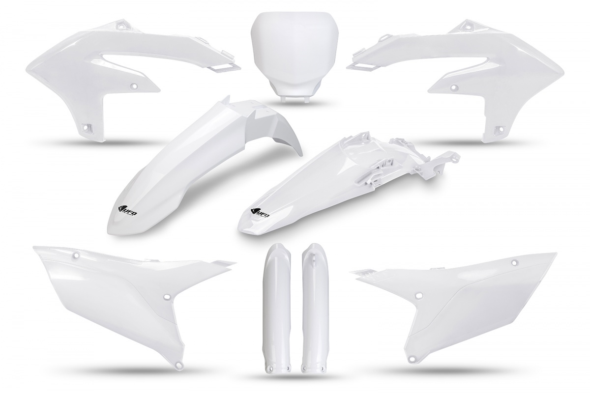 Full Plastic Kit white for Yamaha YZF 250 (2024-25) - YZF 450 (2023-25) - REPLICA PLASTICS - YAKIT326F-046 - Ufo Plast