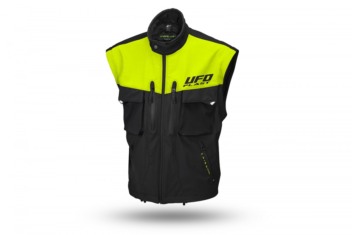 Taiga enduro jacket with protections included neon yellow - Jackets - JA13002-KD - Ufo Plast