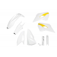 Full Plastic Kit white for Husqvarna TE 250 - TE 125 - FE 250 - TE 300 - FE 350 - FE 450 - TX 125 - TX 250 - TX 300 - REPLICA...