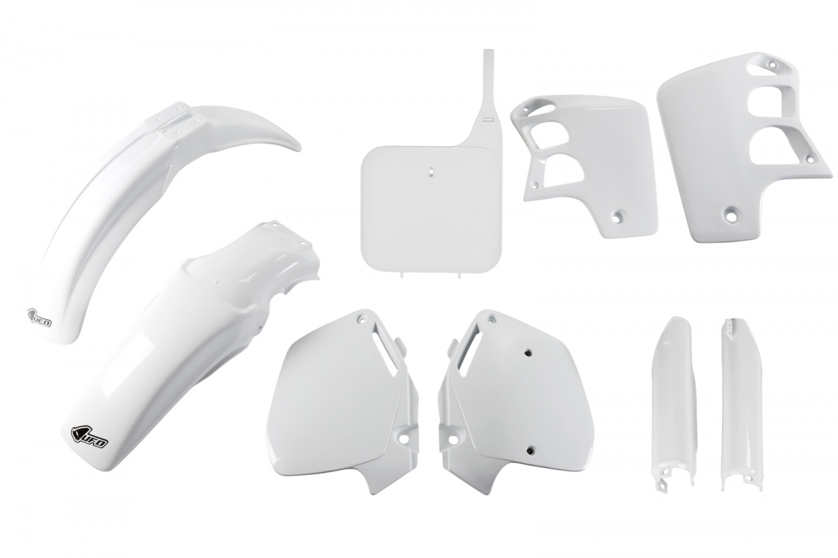 Full Plastic Kit white for Honda CR 500 (1991-94) - REPLICA PLASTICS - HOKIT090F-041 - Ufo Plast