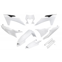 Full Plastic Kit white 20-25 compatible Ktm EXC 150/XC W150 / XC W150TPI - EXC 250/XC W250 - EXC-F 250/XCF W250 - EXC 300/XC....