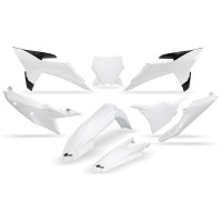 Plastic Kit white 20-25 compatible Ktm SX 250/XC 250 / SX 250 - SX 125/XC 125 / SX 125 - SX 150 - SX-F 350/XCF 350 / SX-F 35....