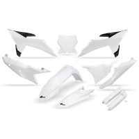 Full Plastic Kit white 20-25 compatible Ktm SX 250/XC 250 / SX 250 - SX 125/XC 125 / SX 125 - SX 150 - SX-F 350/XCF 350 / SX....