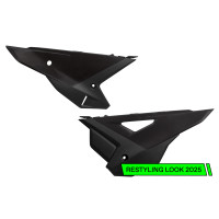Side Panels black for Honda CRF 250 R (2022-24) - CRF 450 R (2021-24) - CRF 450 RX ENDURO (2021-24) - REPLICA PLASTICS - HO05...