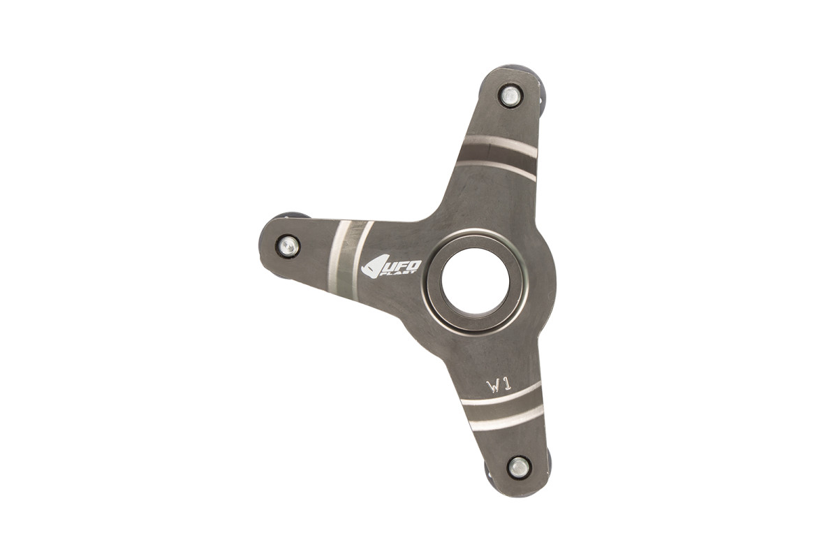 Front disc cover mounting kit black - Ufo Plast