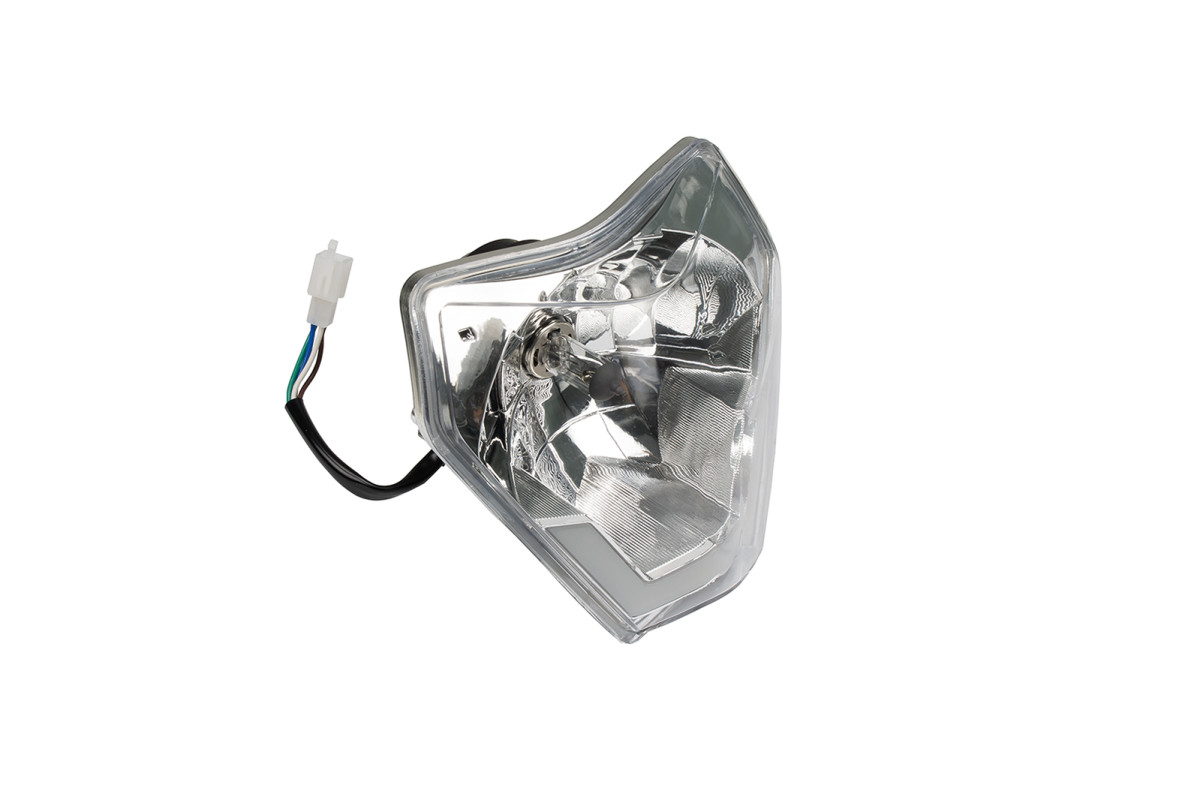 Headlight with plastic support black Headlight - Ufo Plast