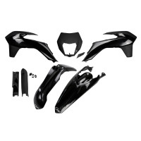 Full Plastic Kit black for Ktm EXC 125 - EXC 200 - EXC 250 - EXC-F 250 - EXC 300 - EXC-F 350 - EXC-F 450 - EXC-F 500 - REPLIC...