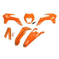 Full Plastic Kit orange for Ktm EXC 125 - EXC 200 - EXC 250 - EXC-F 250 - EXC 300 - EXC-F 350 - EXC-F 450 - EXC-F 500 - REPLI...