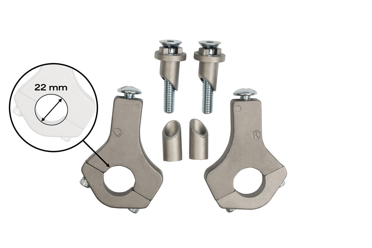 Motocross handguards Alu black