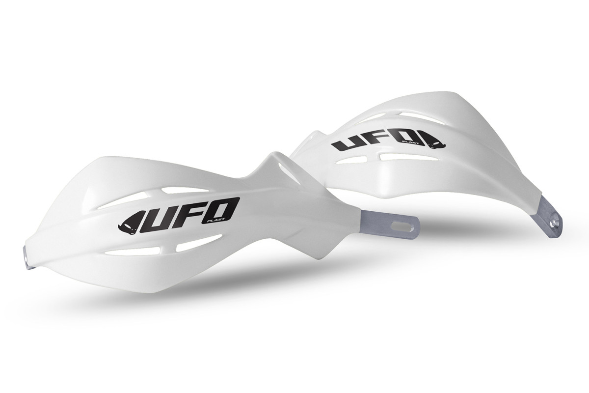 Motocross handguards Alu white