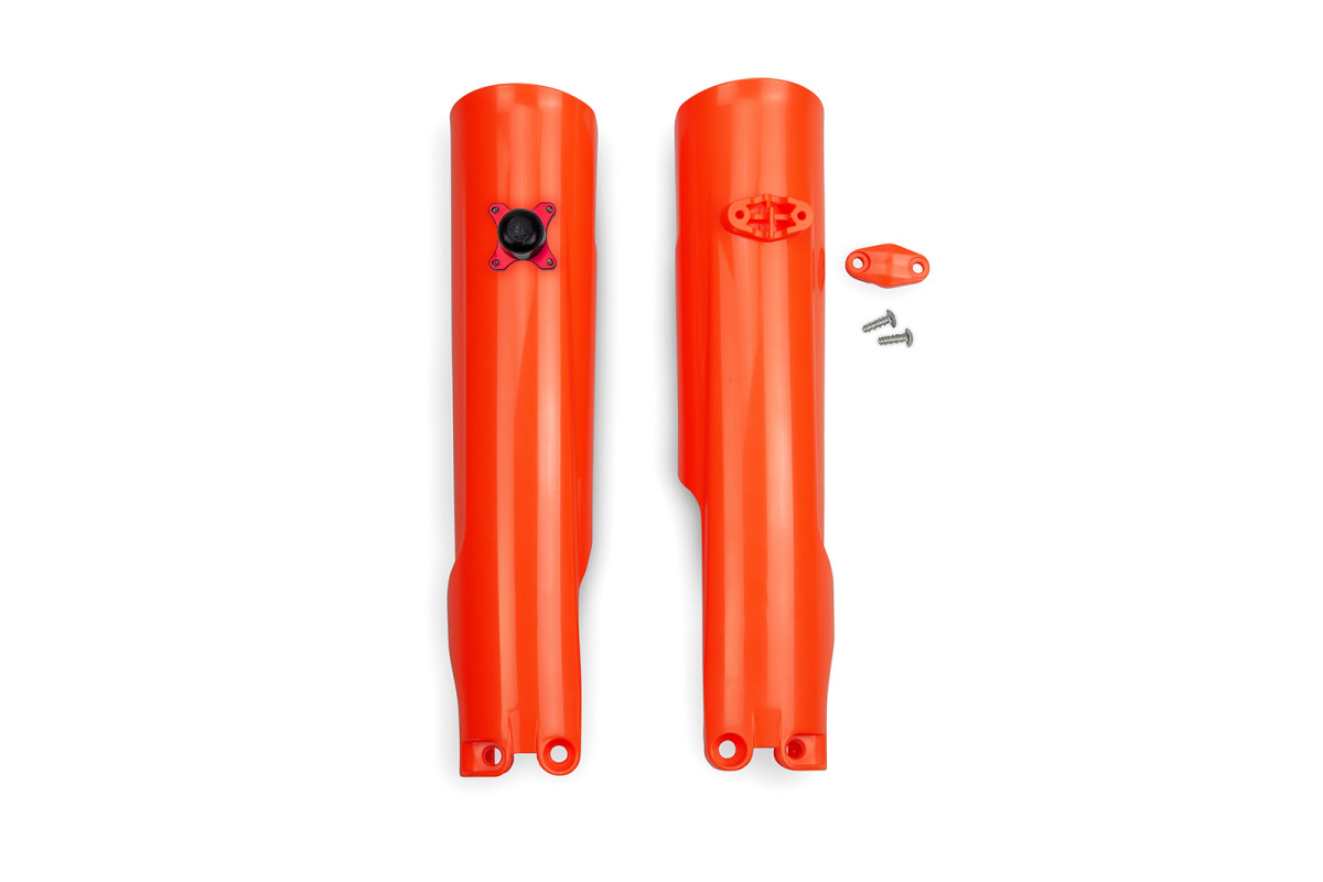 Fork Slider Protector + Quick Starter neon orange - Ufo Plast
