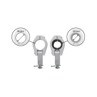 Aluminium mounting kit for Ø 22 & 28 mm Handlebar - Ufo Plast