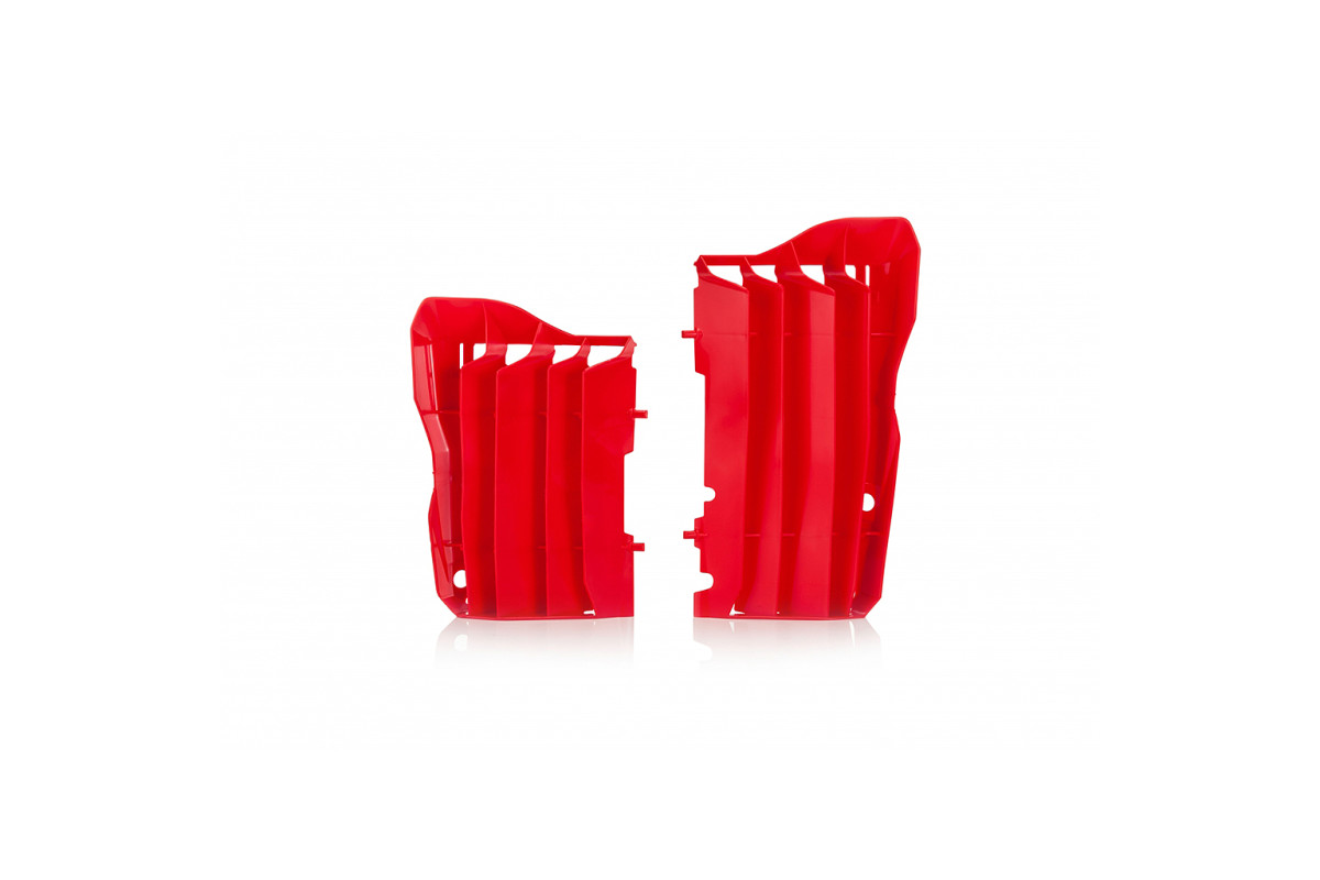 Motocross radiator louvers for Honda red
