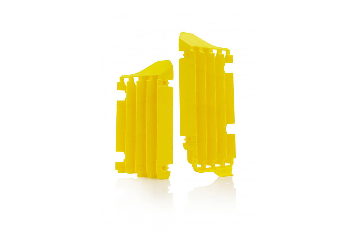 Motocross radiator louvers for Suzuki yellow