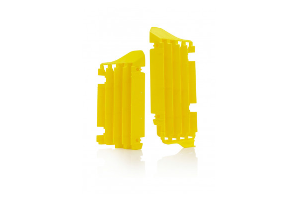 Motocross radiator louvers for Suzuki yellow