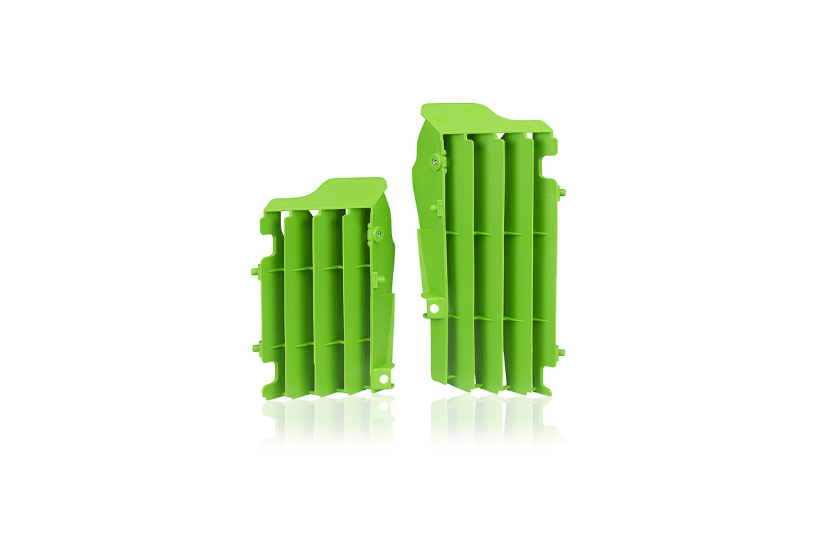 Radiator Louvers Green Green for Kawasaki KXF 450 (2016-23)